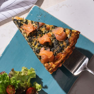 Smoked Salmon and Spinach Quiche - Anantara Siam Bangkok Hotel